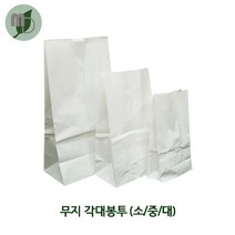모든포장 흰색 무지 각대봉투 (대 중 소) 100장, 100개, 무지각대(대)