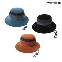 [AK PLAZA] [웨스트우드]여성 패턴 블록킹 햇 WK3WTCH302, 티블루