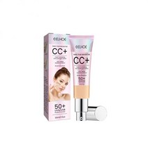 영양 Spf 50 미백 자연적이고 지속적인 메이크업 자외선 차단 수리 크림 여드름 자국 방수 Cc 파운데이션, [02] 밝은 색상, 02 밝은 색상