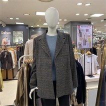 튜브 NC13 헤링본 울 체크 자켓 TUJQ21T01