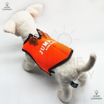 목줄 목디스크방지 외출용 가슴줄 점퍼 하네스 오렌지 S 강아지옷 페키니즈 불독 가을