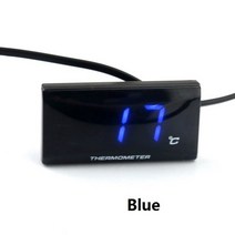 자동차온도게이지 디지털 LED 물 온도 게이지 0 120 섭씨 자동차 바이크 오토바이 센서, [02] 파란