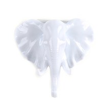 벽 교수형 키 행거 후크 접착 코트 후크 동물 디스플레이 랙 옷 키 벽에 매달려 스토리지 뿔 옷걸이, Plastic E