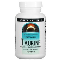 소스 내추럴스 Source Naturals 타우린 분말 3.53oz (100그램)