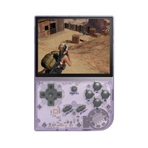비디오게임기ANBERNIC RG35XX 64G + 128G 미니 게임 콘솔 핸드헬드 비디오 플레이어 3.5 인치 IPS 스크린, CHINA_Purple 64G