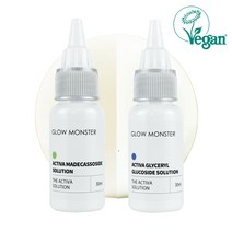 글로우몬스터 액티바 글리세릴글루코사이드 솔루션 원액 30ml + 액티바 마데카소사이드 시카 솔루션 원액 30ml, 3세트