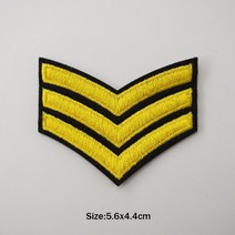 계급장 소방 경찰 군인 1+1 Army Soldier Military rank embroidered iron on patch for clothing diy stripes