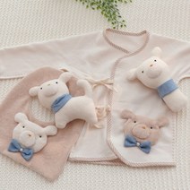 [바보사랑] 2018 유기농 백구 배냇저고리 만들기세트 DIY, 옵션:핑크