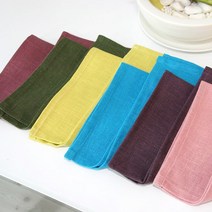 [나산] 냅킨 린넨 100% 젠스타일 RS91-3 6장 SET 40x30cm 당일발송, 상세설명 참조, 35 아쿠아블루