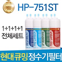 현대 큐밍 HP-751ST 고품질 정수기 필터 호환 전체 1년, 선택01_전체세트(1+1+1+1=4개)