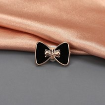 블라우스 셔츠 오픈방지 자석 옷핀 매너 브로치 뱃지 브로찌 배찌 P.큰나비블랙