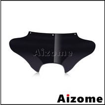 할리로드 킹 소프테일 팻보이 스즈키 혼다 야마하 크루저 용 범용 오토바이 배트 윙 프론트 페어링 윈드 실, 02 Not Windsheild