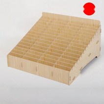 명함수납함 핸드폰 오피스 호텔 꽂이 스탠드 사무실 케이스, 60칸 메이플 우드