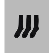 IL-O-GONG-CHIL 3PACK 1507 베이직 하이 수피마 코튼 삭스 블랙 BASIC HIGH SUPIMA COTTON SOCKS black