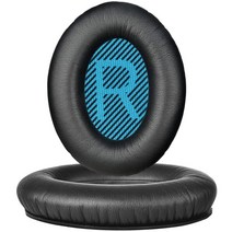 보스 QC2 QC15 헤드폰 헤드셋 교체 스펀지 캡 귀마개 수리 블랙 이어패드, 블랙 이어패드(좌우)