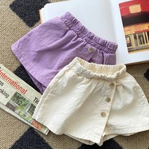 봄신상 국산 키즈 여아 밀크버튼 스커트 반바지 새학기 코디룩