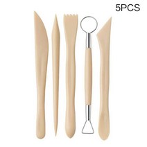 도자기 공예 도구 세트 5개/대 점토 조각 키트 전문 양면 도기 왁스 모델링 DIY 만들기 세라믹, 한개옵션1, 한개옵션0
