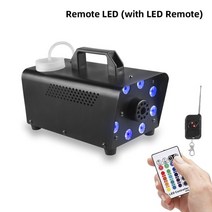 무대용 스모그 연기 포그 머신 발생기 외계인 500w led rgb 무선 원격 제어 안개, 500w 원격 8led, 110v 미국 플러그