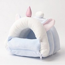 컫붐욱반려동물 귀여운 햄스터 겨울집 핑크 블루 레드 고슴도치 소동물 겨울 따뜻한 하우스 둥지 은신처 햄스터집 꽁헒똴 2uGl0=veB31, 중형_블루 유니콘