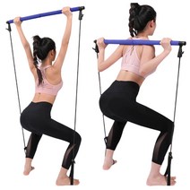 홈트입문 좁은공간 상하체 근력운동용 밸런스스틱 재활센터 붓는다리, 퍼플