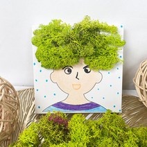 공기정화 지구보호 모스 얼굴만들기키트 체험 활동 학습 자료, 남아 - 모스