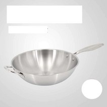 통5중 스텐 웍 무코팅 인덕션 가스 겸용 30cm 팬, 둥근 바닥 32cm +스텐 뚜껑(보이는) 귀O