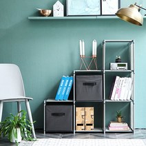 모두숍W5A8676 누구나 쉽게 조립하는 105 x 30 107 SIZE 6단 선반 관공서 관공서가구 회사가구 신혼가구 사, DY 공간박스 선반 6단_실버그레이