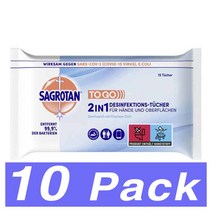 사그로탄 Desinfektions 여행용 소독 물티슈 15매 Sagrotan 2In1 Desinfektions-Tucher 10개