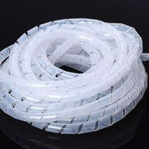 케이블 스크류 꽈배기 전선정리 8mmX10m 2P 1세트, 화이트 2p 1Set, 2개