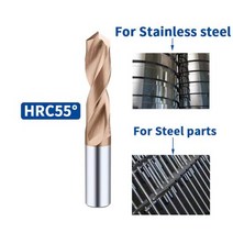 드릴 굴착 홀 단단한 텅스텐 카바이드 드릴 비트 CNC 금속 강철, 4.8mm+55drill bit