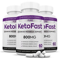 순수 케토 빠른 알약 고급 bhb 케톤 생성 보충제 남성 여성을위한 실제 외인성 케톤 케톤증 60 캡슐 3 병, 60개3개들이