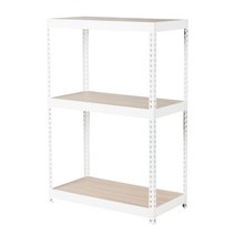 정리엔 틈새수납선반 200mm 250mm 3단선반 화이트, 500x250, 900(3단)