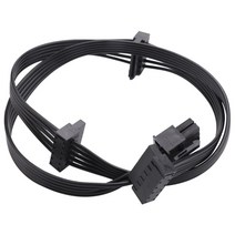 시즌 포커스 +/ MK3/ FX/ P 시리즈 850PX PSU 용 5Pcs Pcie 6Pin Male To 3 SATA 전원 공급 장치 케이블, 01 Black