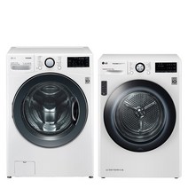 LG전자 트롬 트윈워시 건조기 세트 F19WDU-9V 19kg + 9kg 방문설치