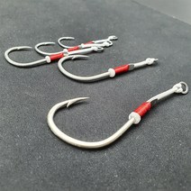 히트존 싱글 어시스트 훅 1호 2호 3호 4호 5호 (루어 지깅 바늘 갈치 부시리 방어 삼치 대구 참치), 싱글훅_2호