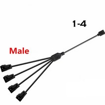 mb rgb aura sync jst sm 어댑터 케이블 12v 4pin rgb 및 5v 3pin argb jst-3p sm3p sm4p el 와이어 코드로 전송 남성여성, 1-4남, 5v 3p a-rgb