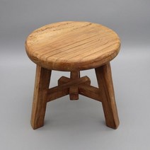 새로 만든 둥근 의자 reclaimed 느릅 나무 나무 오래된 문, Stool 6