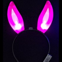 LED 야광 토끼 곰돌이 반짝반짝 파티 머리띠 파티, 1LED머리띠-토끼-랜덤