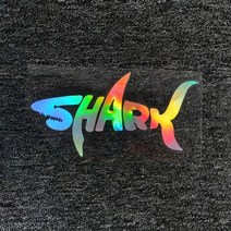 상어 반사 오토바이 헬멧 데칼 자동차 창 장식 스티커 자동차 액세서리, 레이저, 1개