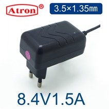 리튬이온 배터리 충전기 4.2V1A 8.4V1.5A 12.6V1.5A 12.6V2A 12.6V4A 16.8V1.5A 16.8V2A 16.8V3.5A 아답터, 1개, 8.4V1.5A (3.5X1.35mm)