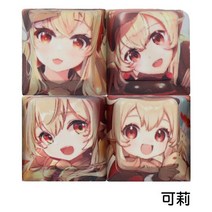 가상키보드 원신 임팩트 게임 애니메이션 캐릭터 키캡 4 개/세트 PBT 승화 R4 체리 기계식 키보드 DIY, 한개옵션2, 11 4pcs, 한개옵션1