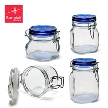보르미올리 피도 유리용기 밀폐 유리병 잼병 과일청 500ml 1L 1.5L, 투명_1500ml