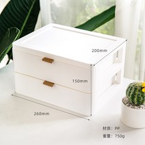 심플 핑크 민트 화이트 서랍장 미니서랍 아이방 수납 책상 문구 보관 회사 서랍장 정리함 어린이 아동 주니어 키즈 초등학생, 2 단 화이트