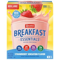 카네이션 아침식사 Breakfast 영양 분말 음료믹스 딸기맛 10개입 360g 3팩