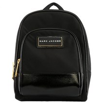 Marc Jacobs 여성용 미니 바이커 나일론 백팩 블랙 M0016389 마크제이콥스