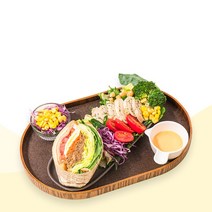 슬림쿡 샐럽위치 샌드위치+샐러드 정기배송 2주/4주 도시락, 크랩소세지+불고기치킨, 훈제오리+리코타과일, 4주