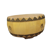 난타북 난타공연 전통악기 국악기 판소리 대북 국악, 12인치 노란색 가죽 징 및 드럼(40x22)