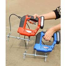 전기 꿀벌 쉐이커 리튬배터리 벌집 휴대용 전동 휴대, 3.탈봉기 블루 배터리 2개