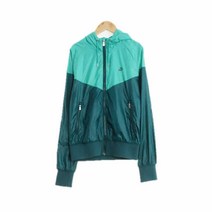 나이키스포츠 그린 무지 폴리 바람막이 여자 9679