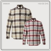 인디안 NC10 남성 빅체크 셔츠 MITNLXF8221